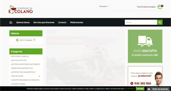 Desktop Screenshot of farmaciaortopediaescolano.com